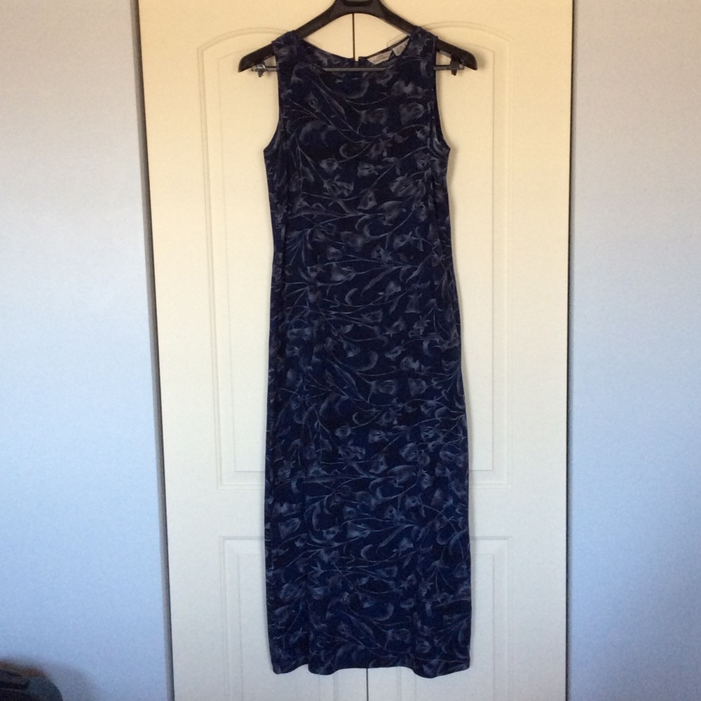 Eddie Bauer Long Silk Dress 12 Tall